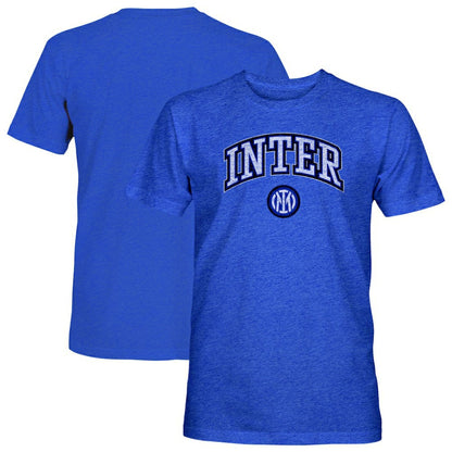 Inter Milan 1863FC Athletic Wordmark Vintage Tri-Blend T-Shirt - Blue sale