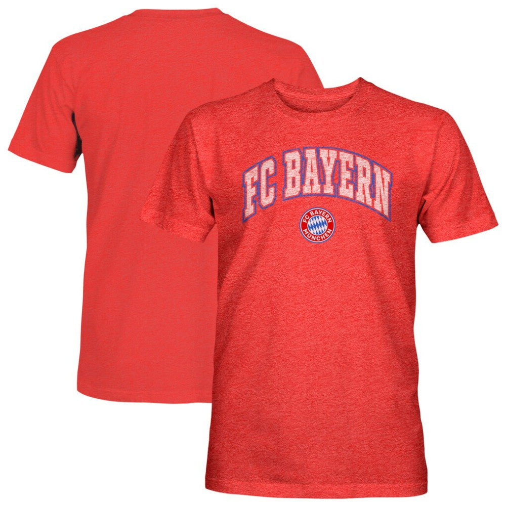 Bayern Munich 1863FC Athletic Wordmark Vintage Tri-Blend T-Shirt - Red for sale
