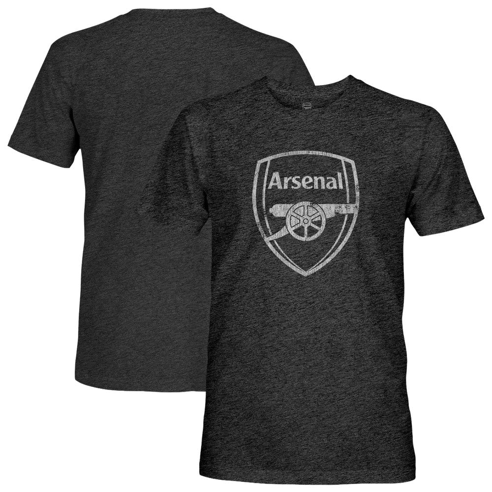 Arsenal 1863FC Mono Badge Vintage Tri-Blend T-Shirt - Black for sale
