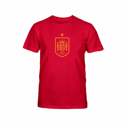 Spain National Team 1863FC Youth Mono Badge T-Shirt - Maroon shop