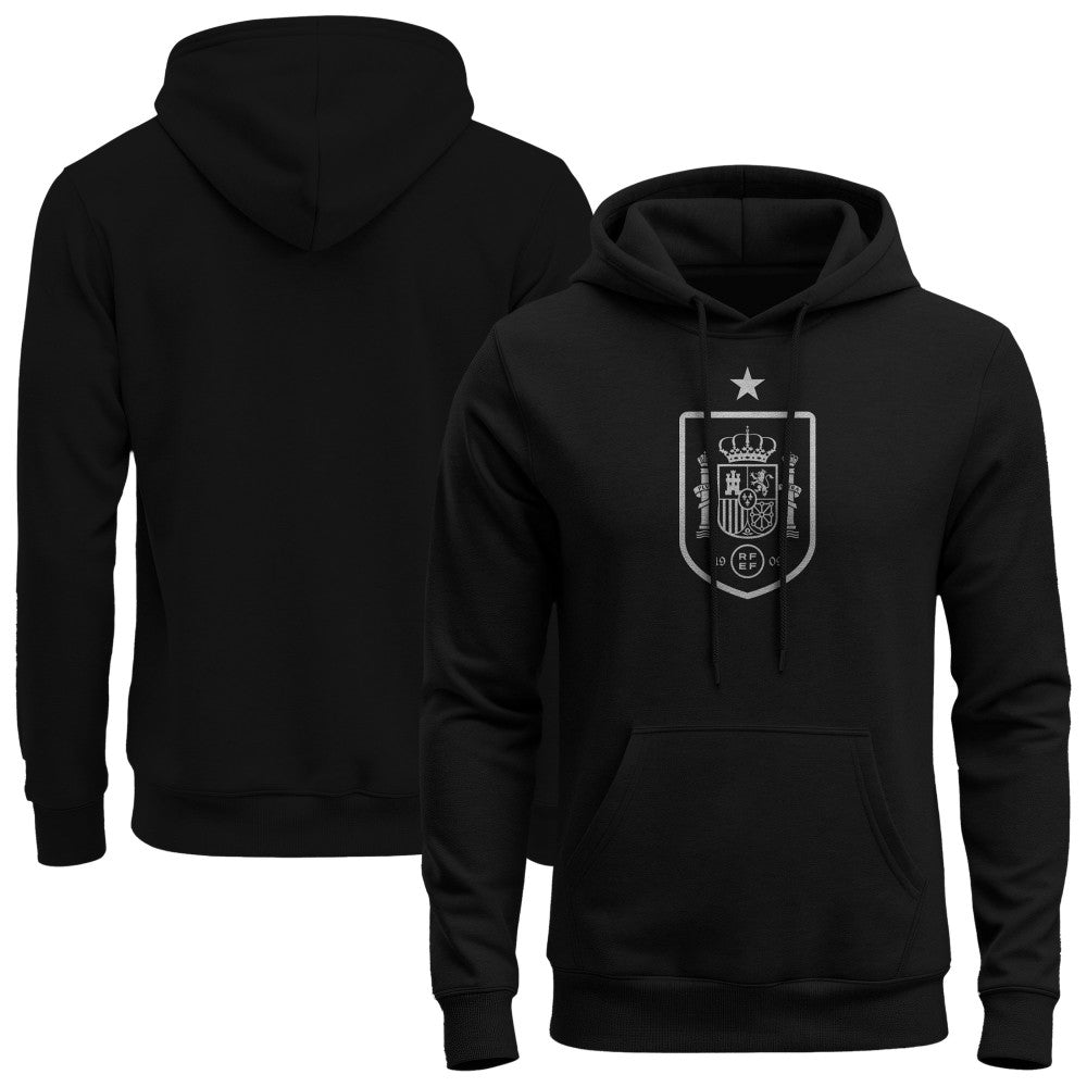 Spain National Team 1863FC Mono Badge Fleece Hoodie - Black outlet