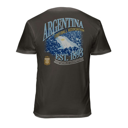 Argentina National Team 1863FC Wordmark Cotton T-Shirt - Gray shop