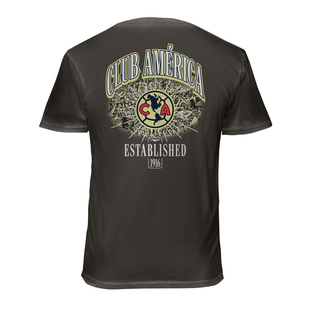 Club America 1863FC Wordmark Cotton T-Shirt - Gray sale