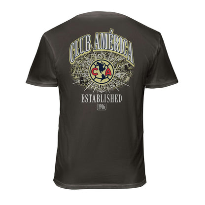 Club America 1863FC Wordmark Cotton T-Shirt - Gray sale