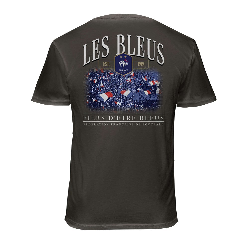 France National Team 1863FC Wordmark Cotton T-Shirt - Gray online
