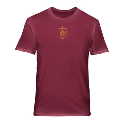 Spain National Team 1863FC Back Wordmark Soft Wash T-Shirt - Red cheap
