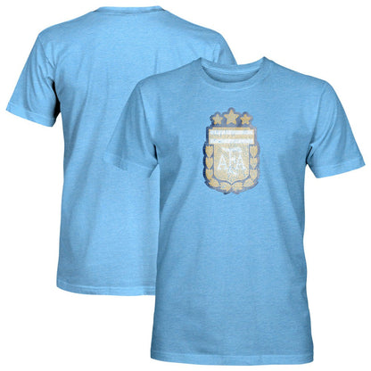 Argentina National Team 1863FC Color Badge Tri-Blend T-Shirt - Light Blue for sale