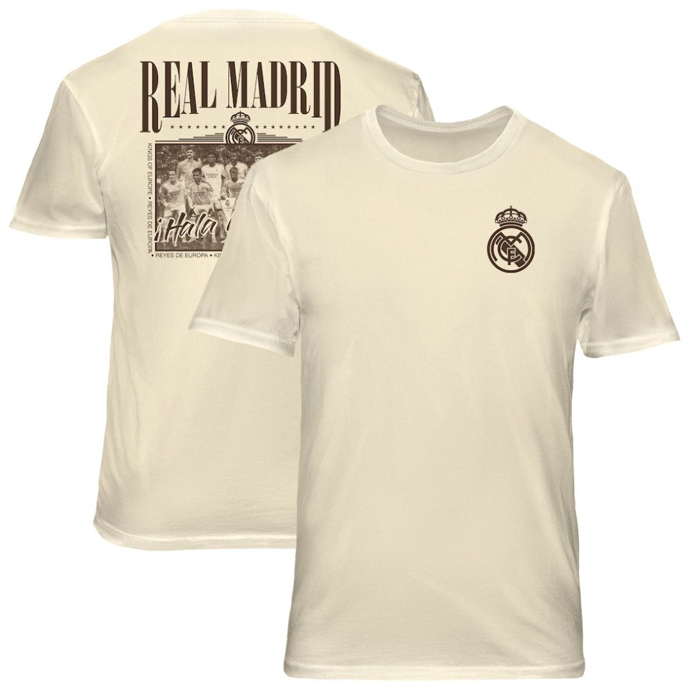 Real Madrid 1863FC Vintage Soft Wash T-Shirt - Cream online