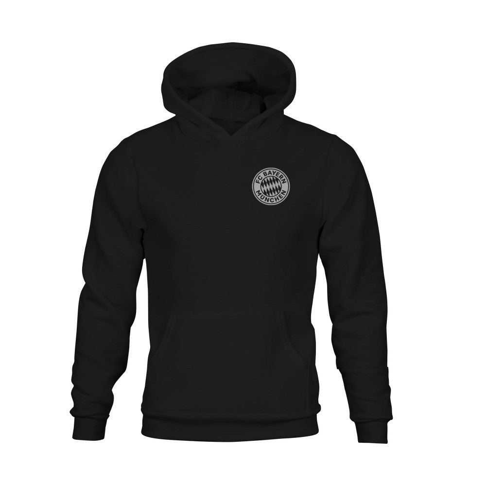 Bayern Munich 1863FC Youth Mono Badge Fleece Hoodie - Black sale
