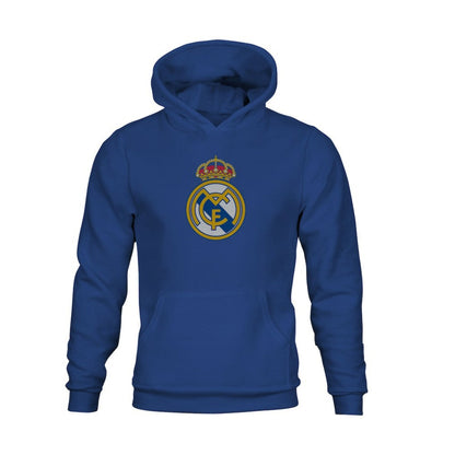 Real Madrid 1863FC Youth Color Badge Fleece Hoodie - Blue for sale