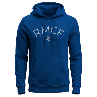 Real Madrid 1863FC Wordmark Fleece Hoodie - Blue outlet