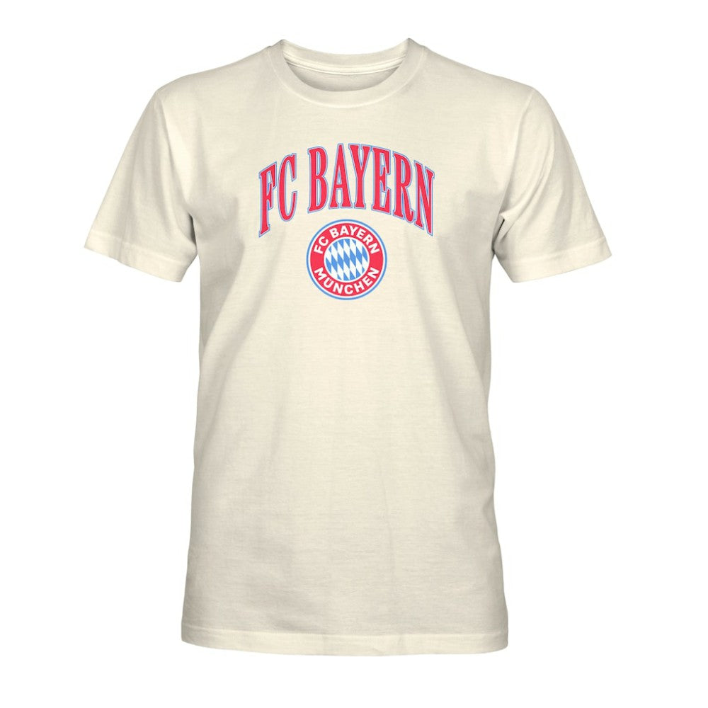 Bayern Munich 1863FC Retro Stripes T-Shirt - Cream discount