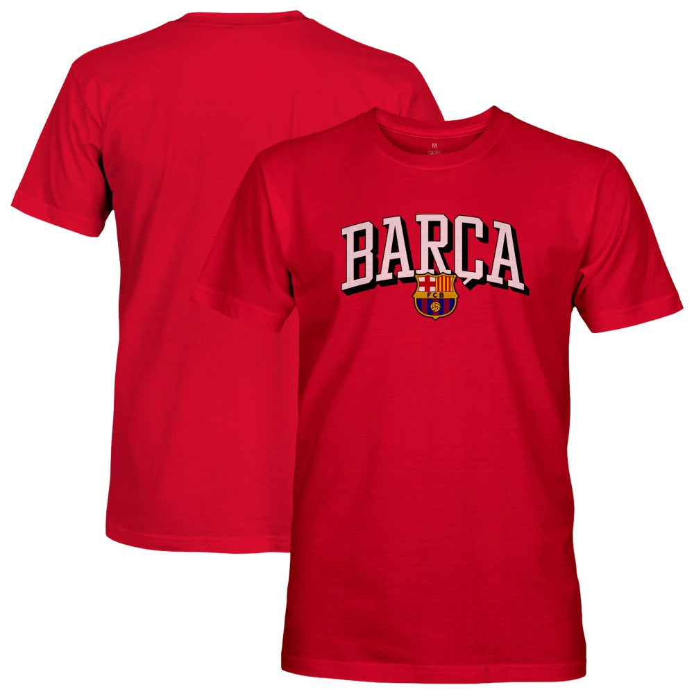 Barcelona 1863FC Athletic Wordmark T-Shirt - Red discount