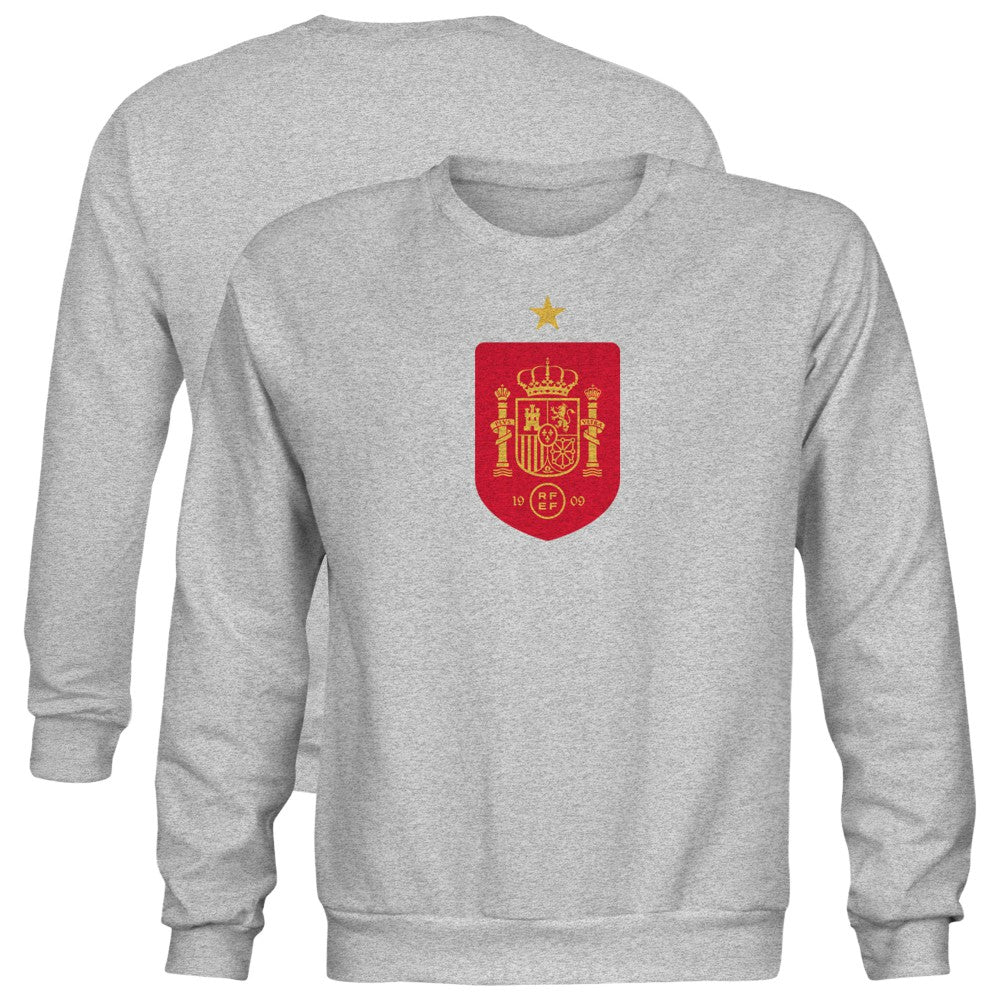Spain National Team 1863FC Youth Color Badge Sweatshirt - Gray online