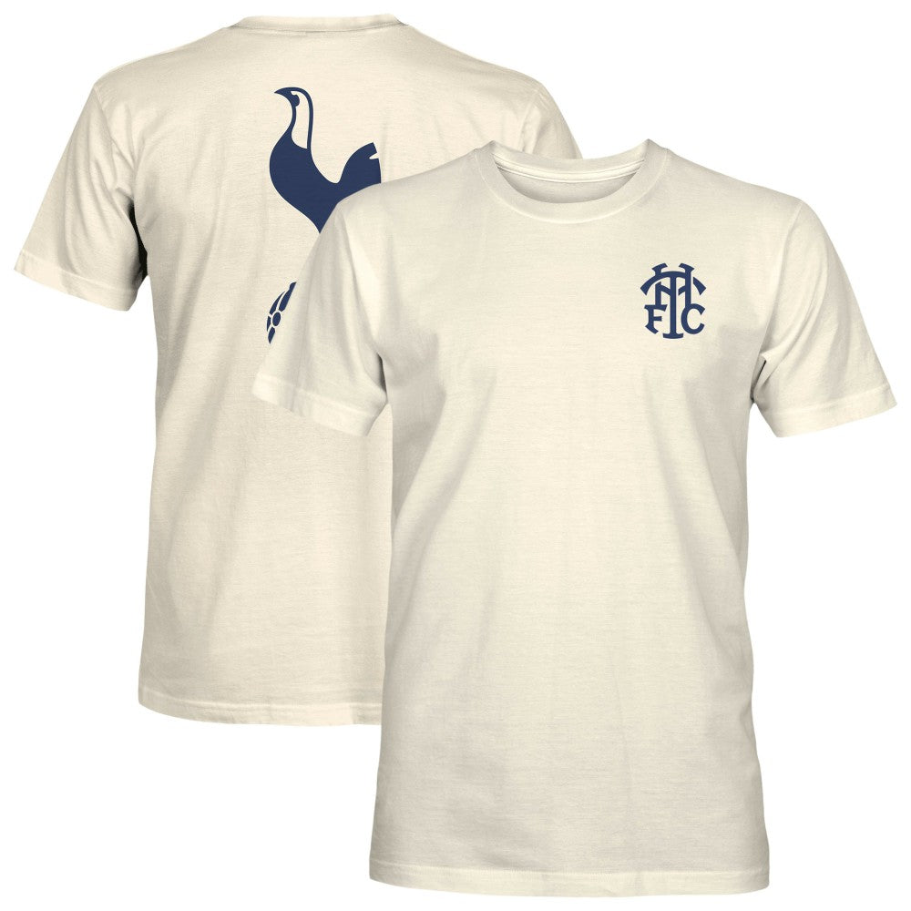Tottenham Hotspur 1863FC Big Logo Heavyweight T-Shirt - Cream cheap