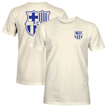 Barcelona 1863FC Big Logo Heavyweight T-Shirt - Cream outlet