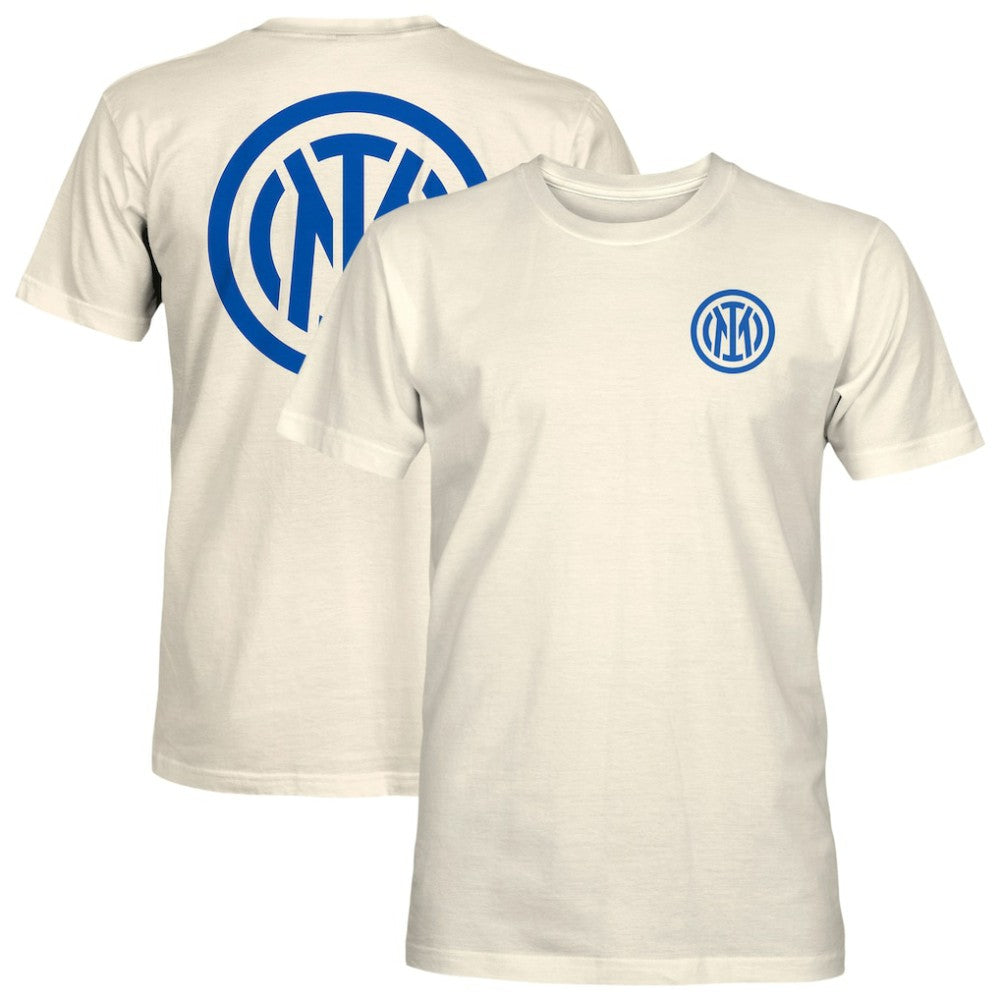 Inter Milan 1863FC Big Logo Heavyweight T-Shirt - Cream cheap