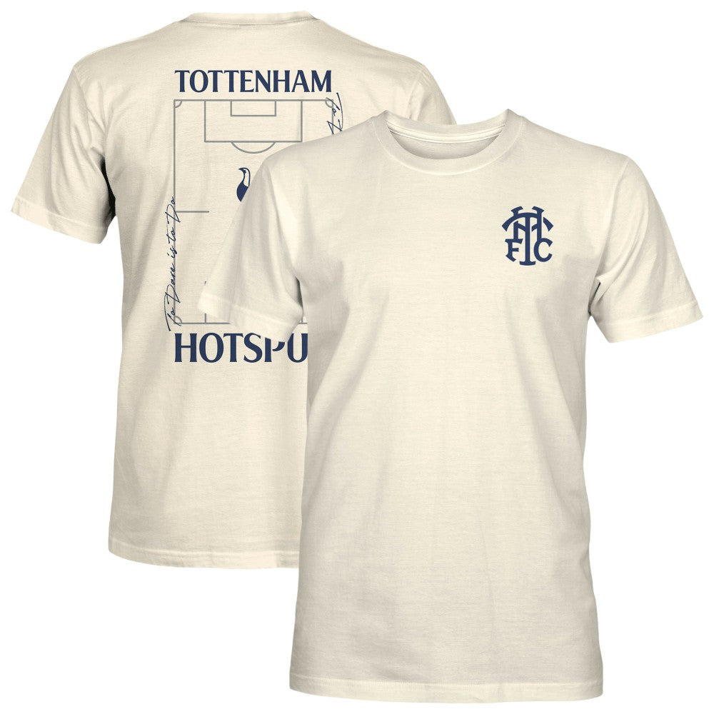 Tottenham Hotspur 1863FC Own the Pitch Heavyweight T-Shirt - Cream discount