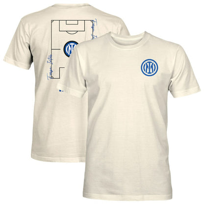 Inter Milan 1863FC Own the Pitch Heavyweight T-Shirt - Cream shop