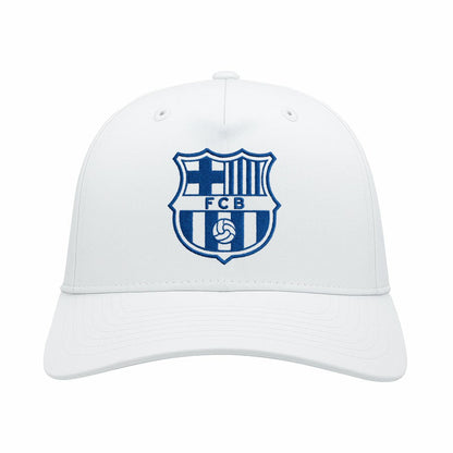 Barcelona 1863FC Mono Badge High Point Adjustable Hat - White cheap