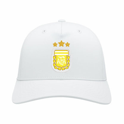 Argentina National Team 1863FC Mono Badge High Point Adjustable Hat - White for sale