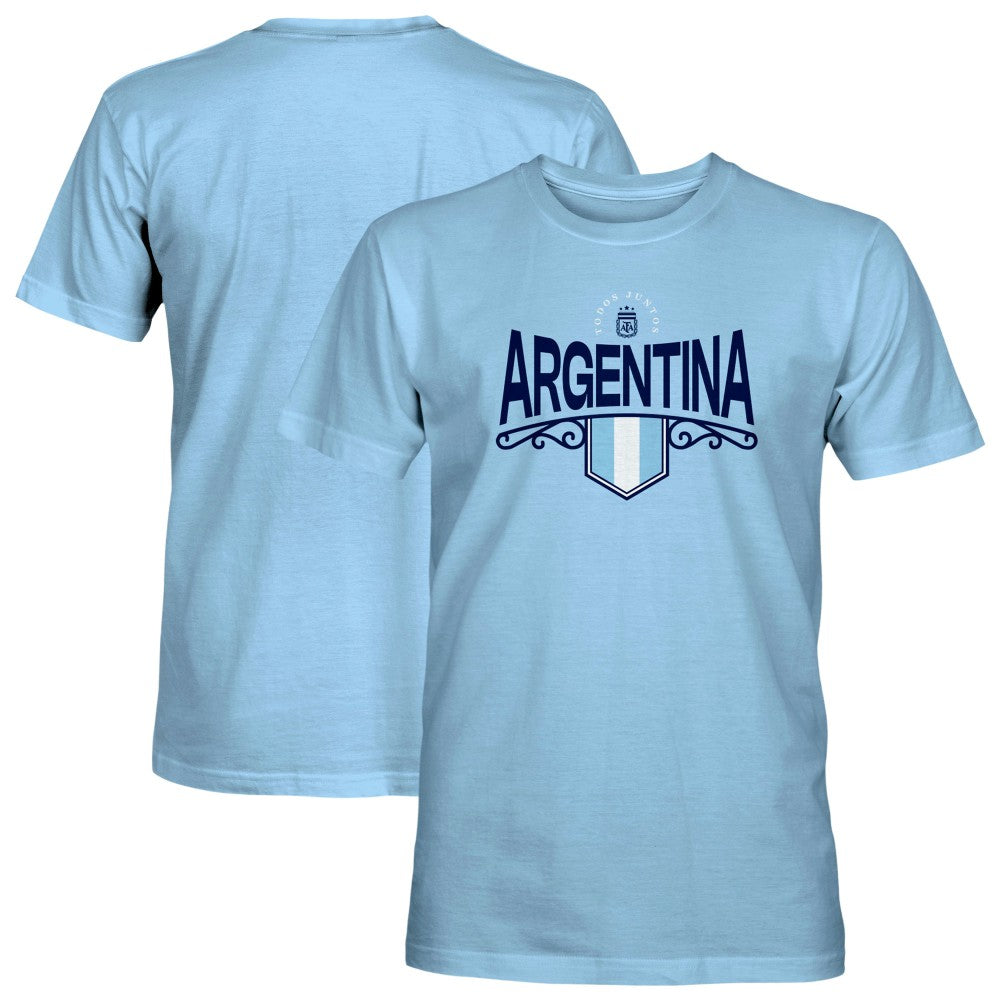 Argentina National Team 1863FC Pennant T-Shirt - Light Blue outlet