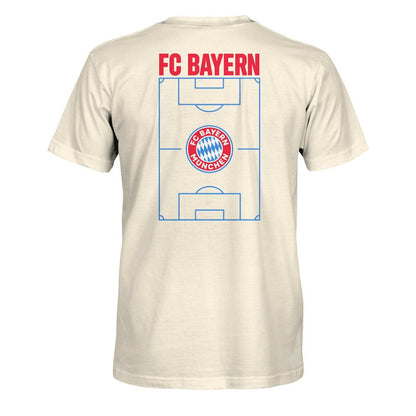 Bayern Munich 1863FC Duo-Tone Stadium Soft Wash T-Shirt - Cream on sale