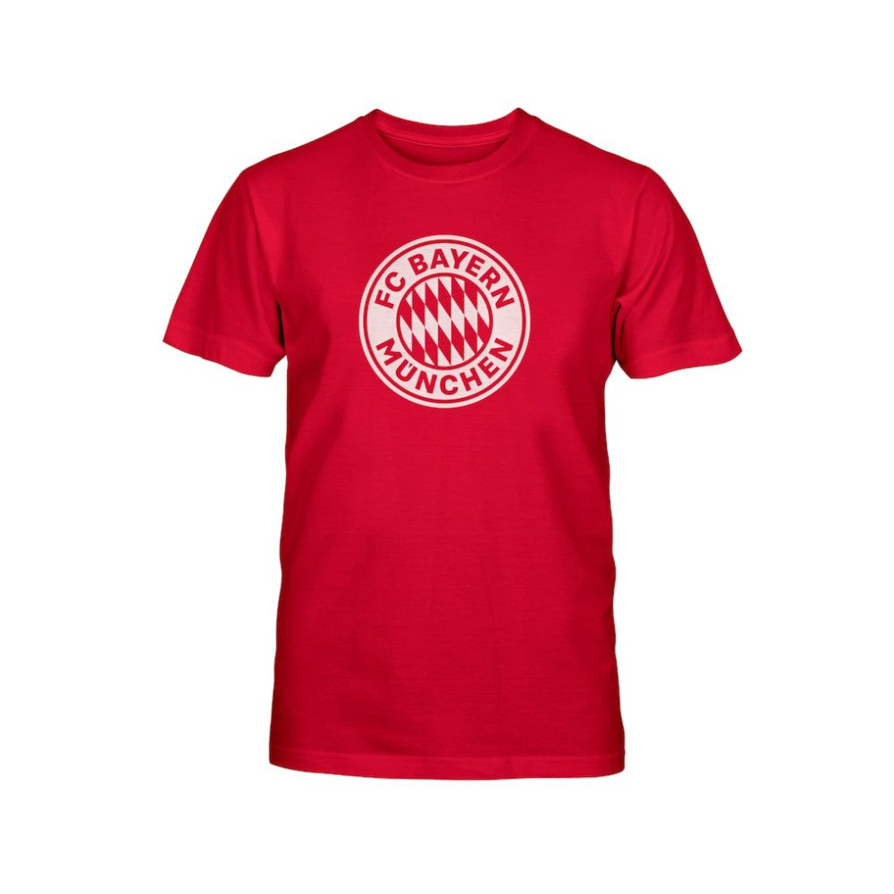 Bayern Munich 1863FC Youth Mono Badge T-Shirt - Crimson online