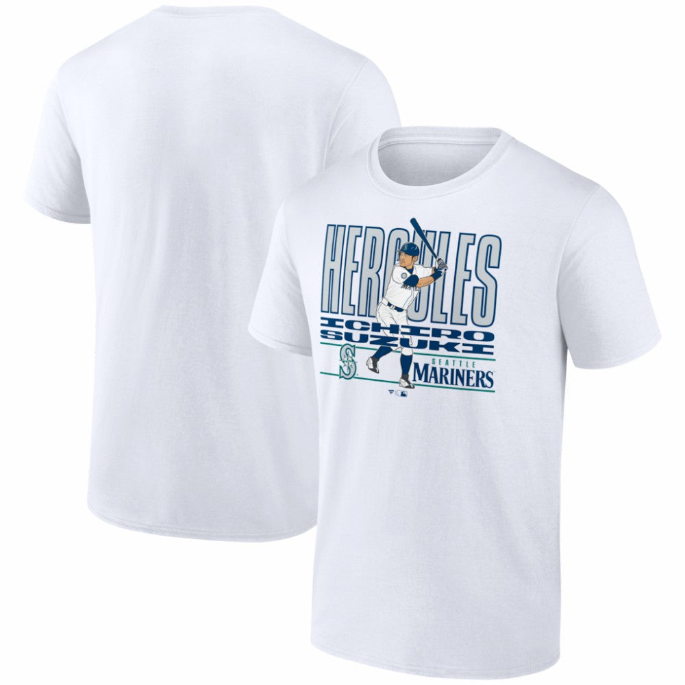 Ichiro Suzuki Seattle Mariners Cooperstown Player T-Shirt - White