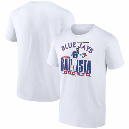 Jose Bautista Toronto Blue Jays Cooperstown Player T-Shirt - White