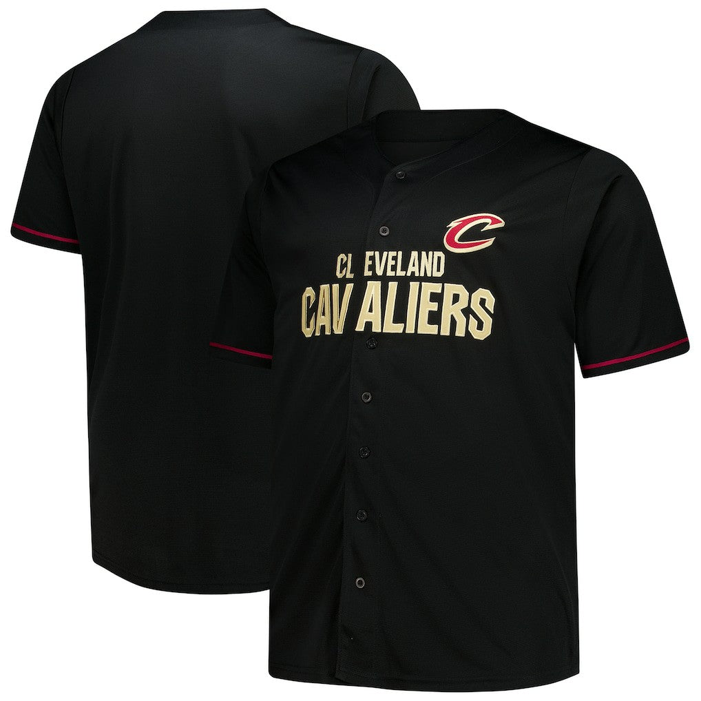 Cleveland Cavaliers Big & Tall Pop Full-Button Jersey sale - Black | Fanatics cheap