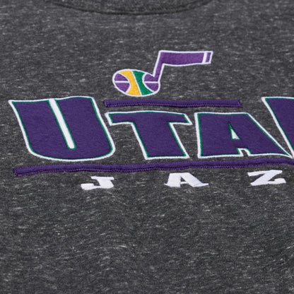 Utah Jazz Throw It Back Fleece Sweatshirt - Black | Mitchell & Ness cheap