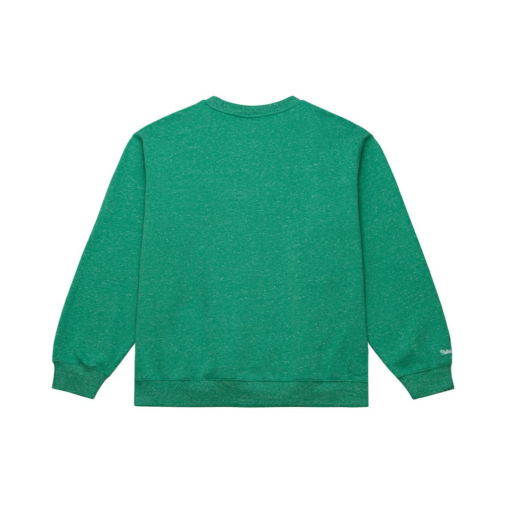 Boston Celtics Throw It Back Fleece Sweatshirt - Green | Mitchell & Ness on sale