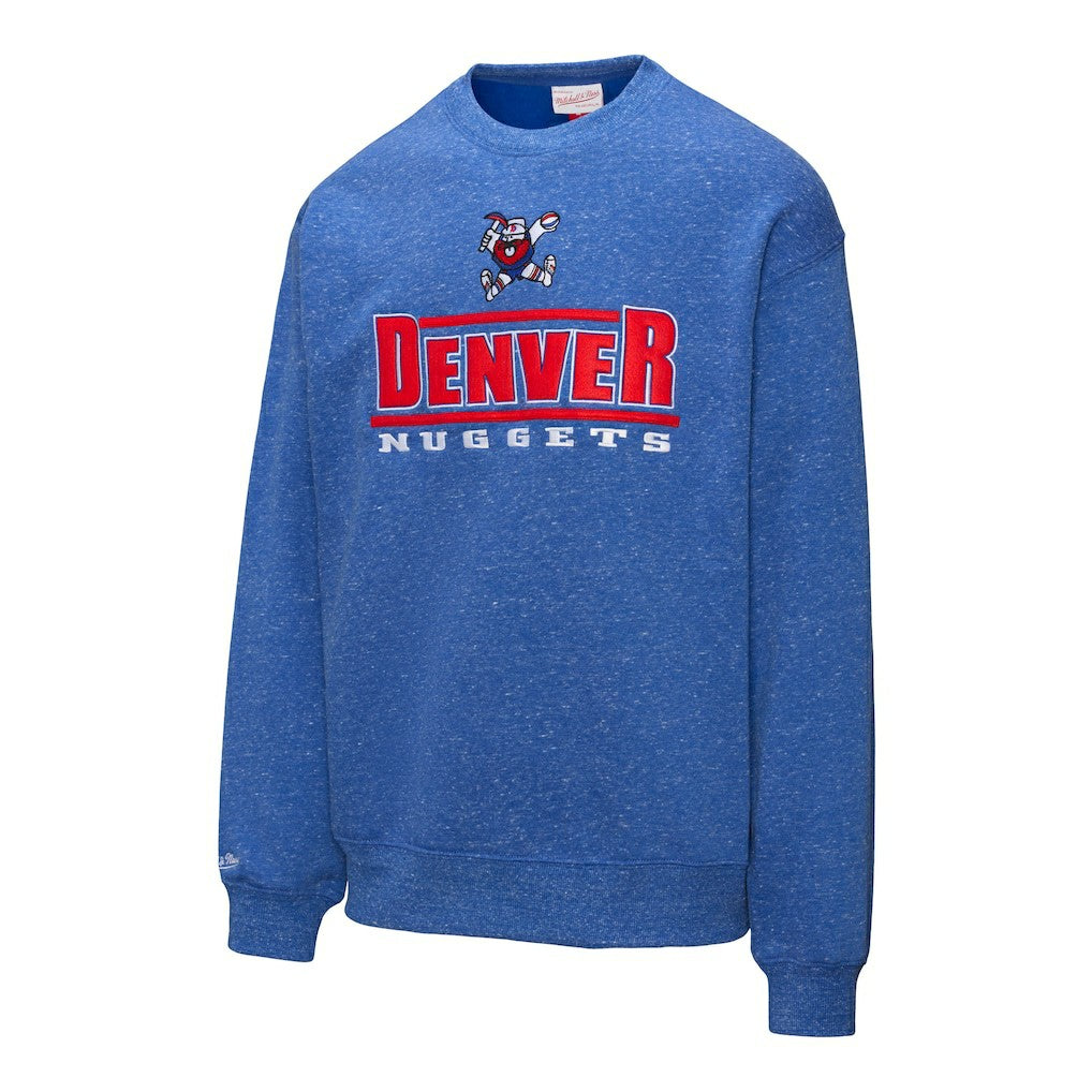 Denver Nuggets Throw It Back Fleece Sweatshirt sale - Royal | Mitchell & Ness for sale