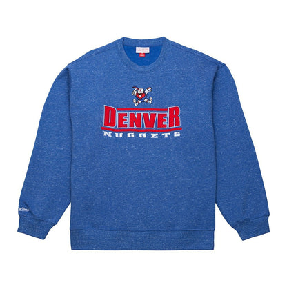 Denver Nuggets Throw It Back Fleece Sweatshirt sale - Royal | Mitchell & Ness for sale