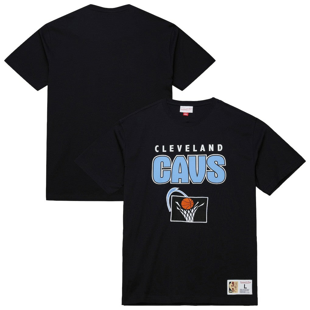 Cleveland Cavaliers Hardwood Classics Throw It Back Premium T-Shirt sale - Black | Mitchell & Ness cheap