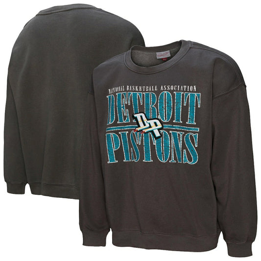 Detroit Pistons NBA Downtown Collection Fleece Sweatshirt sale - Black | Mitchell & Ness online