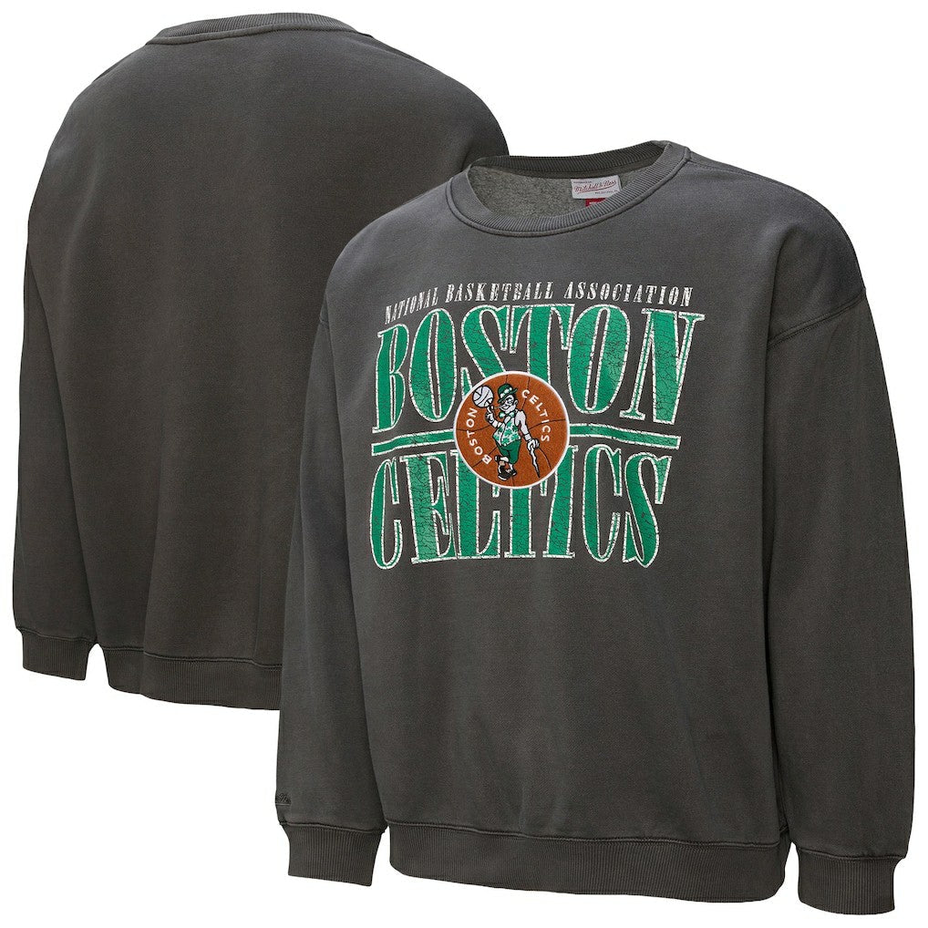 Boston Celtics NBA Downtown Collection Fleece Sweatshirt - Black | Mitchell & Ness sale