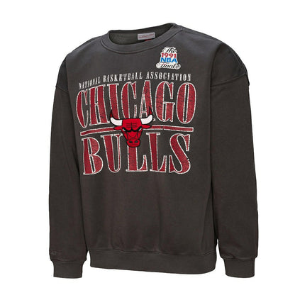 Chicago Bulls NBA Downtown Collection Fleece Sweatshirt sale - Black | Mitchell & Ness sale
