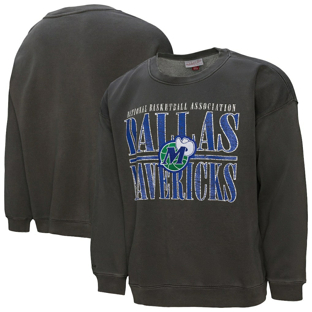 Dallas Mavericks NBA Downtown Collection Fleece Sweatshirt sale - Black | Mitchell & Ness for sale