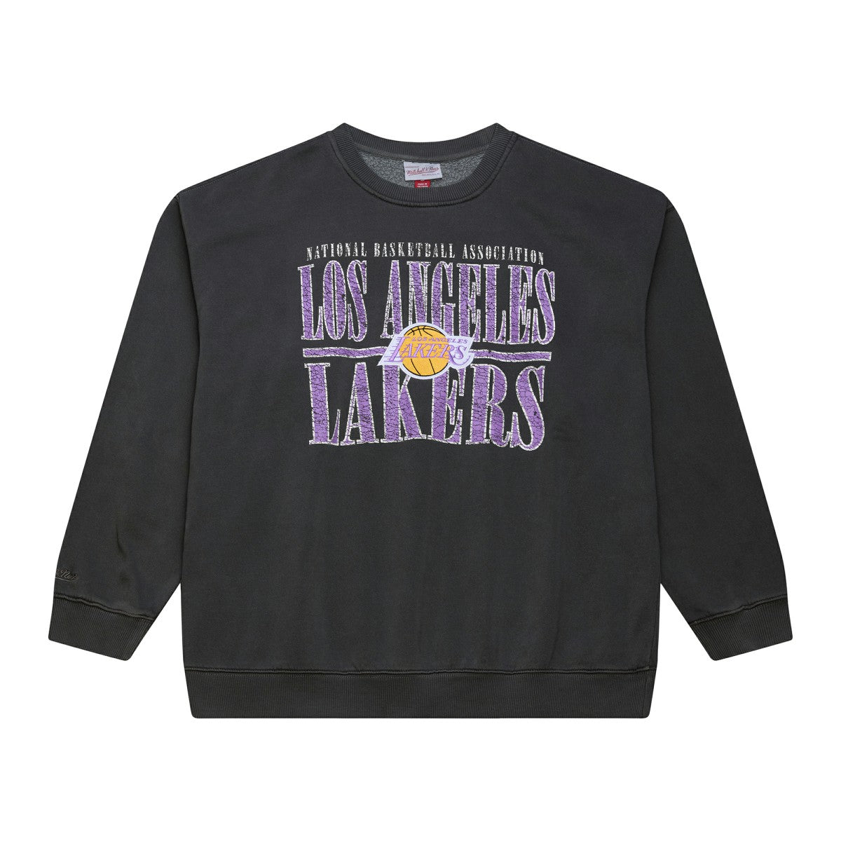 Los Angeles Lakers NBA Downtown Collection Fleece Sweatshirt - Black | Mitchell & Ness cheap