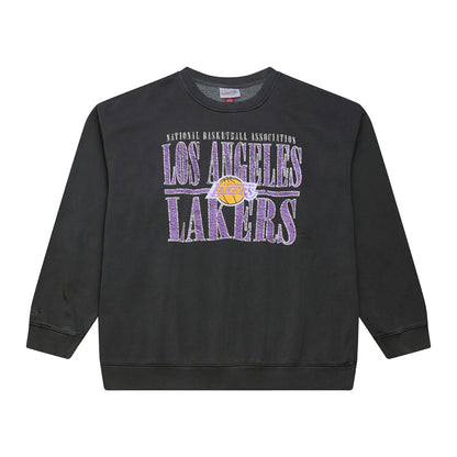 Los Angeles Lakers NBA Downtown Collection Fleece Sweatshirt - Black | Mitchell & Ness cheap