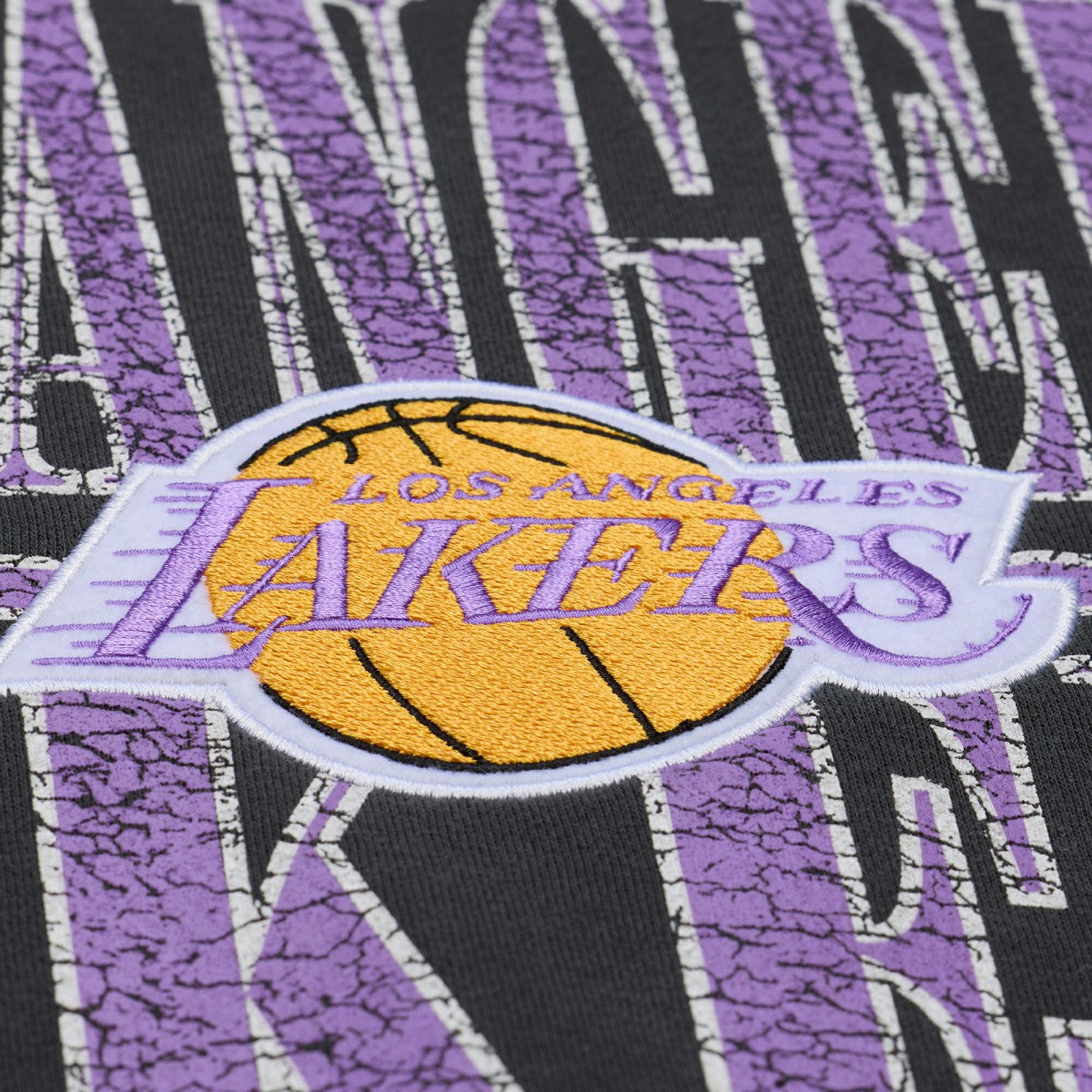 Los Angeles Lakers NBA Downtown Collection Fleece Sweatshirt - Black | Mitchell & Ness cheap
