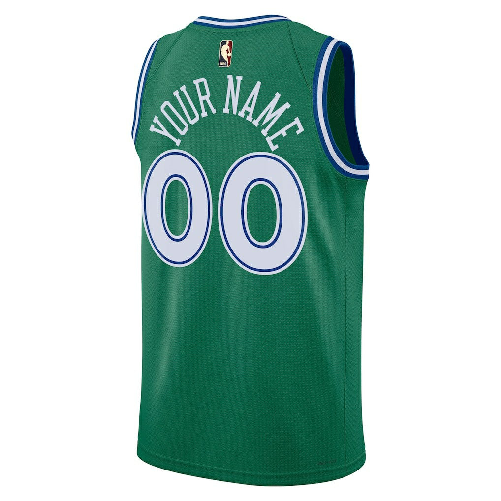 Dallas Mavericks Unisex Swingman Custom Jersey sale - Classic Editi- Green | Nike online