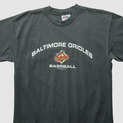 Baltimore Orioles Majestic 1999 T-Shirt - Charcoal Vintage