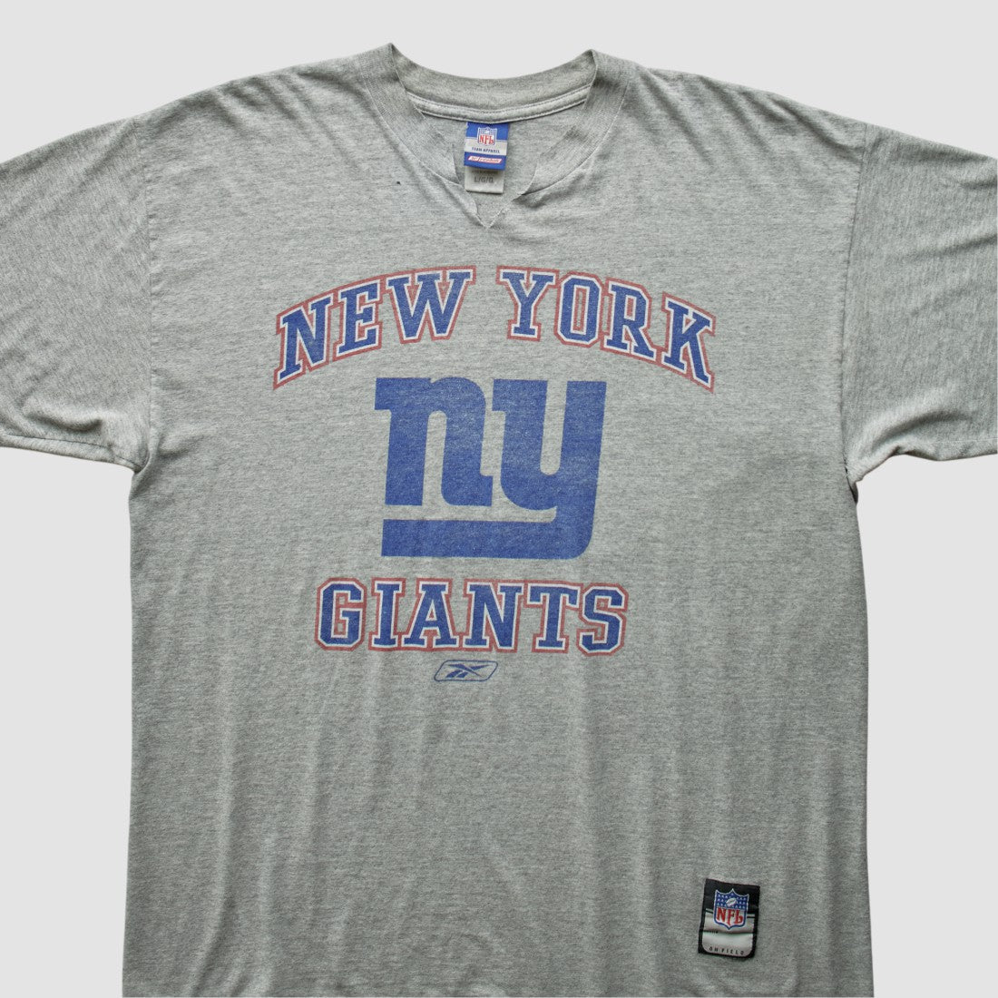 New York Giants Reebok 2000s T-Shirt - Heather Gray Vintage on sale