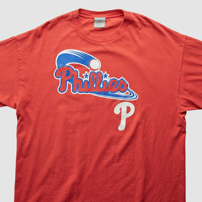 Philadelphia Phillies 2000s T-Shirt - Red Vintage