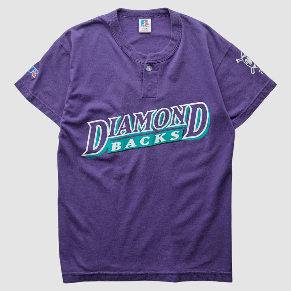 Arizona Diamondbacks Russell 2000s T-Shirt - Purple Vintage