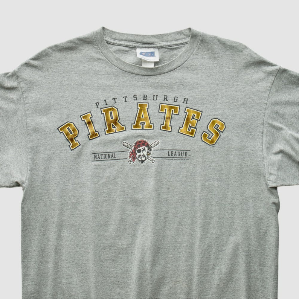 Pittsburgh Pirates 2000s T-Shirt - Heather Gray Vintage