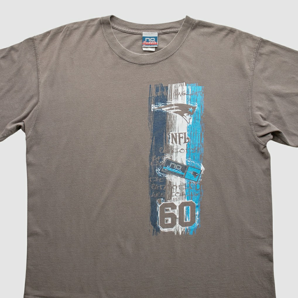 New England Patriots 2000s T-Shirt - Gray Vintage cheap